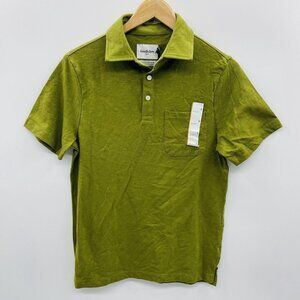 Goodfellow & Co Mens Small Regular Fit Short Sleeve Slub Jersey Polo Shirt 131